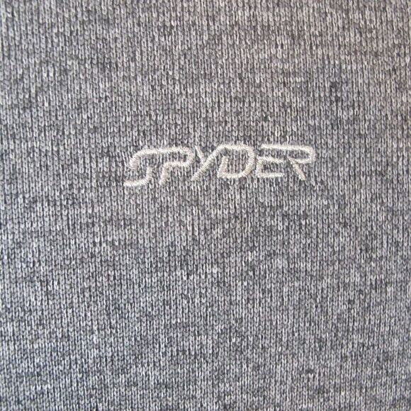 Spyder Gray Full Zip Core Sweater Jacket Women's Large - Picture 7 of 10